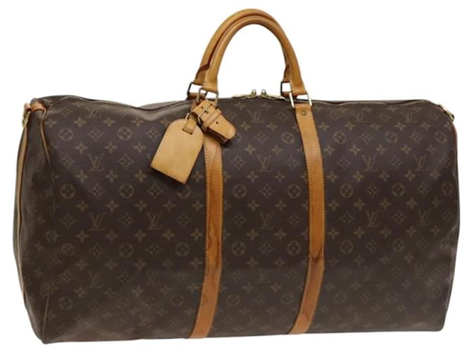 Louis Vuitton Keepall Bandouliere Bag Monogram Canvas 60 Brown Cloth  ref.2546767