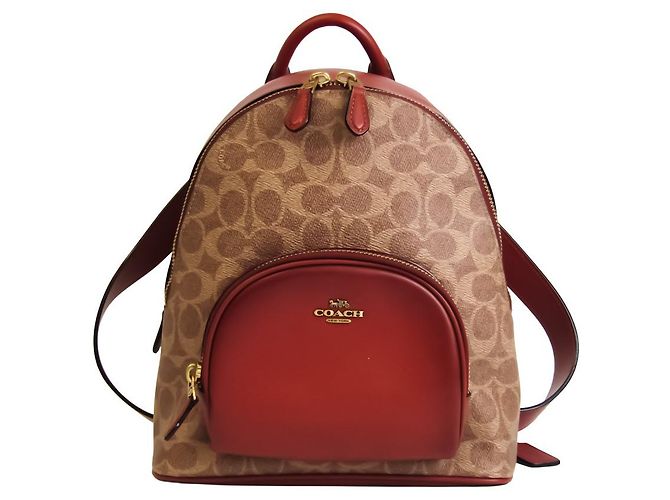 Coach Signature Canvas medium Marron