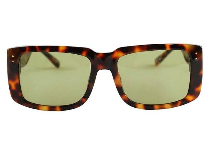 Linda Farrow Gafas de sol marrones Castaño