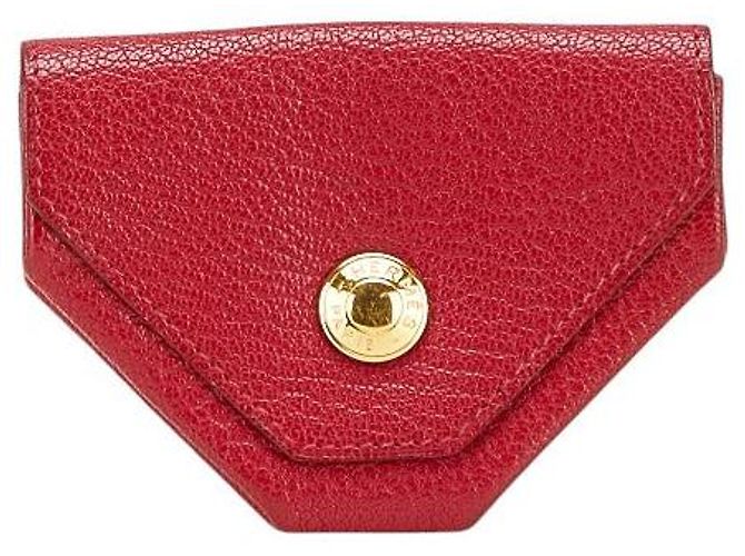 Portamonete in capra Le 24 di Hermès Rosso