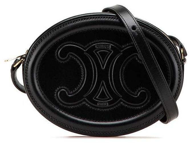 Céline Borsa a Spalla in Pelle Celine Triomphe Nero