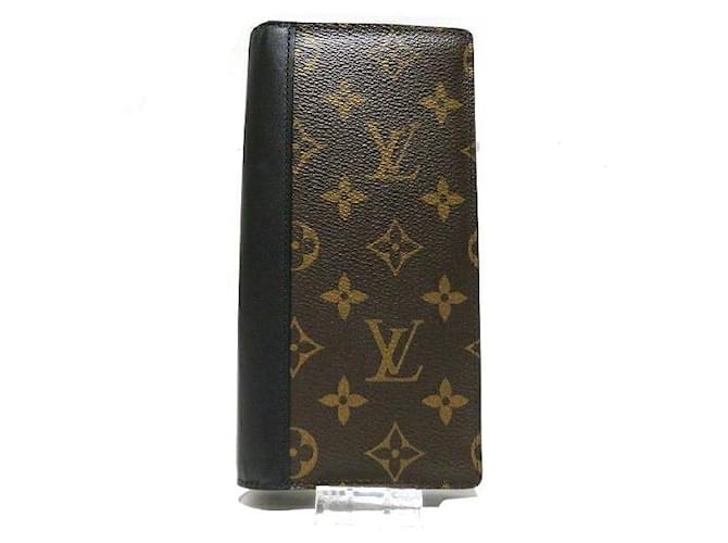 Louis Vuitton Portefeuille Brazza Monogram Long Wallet Brown Cloth  ref.2547192
