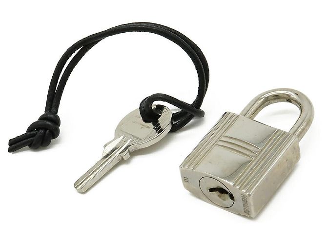 Hermès Cadena Padlock Silvery