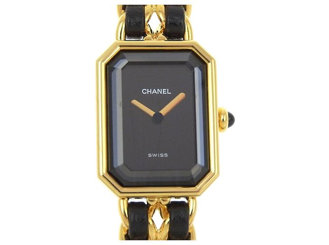 Relógio de Metal Chanel Première Preto