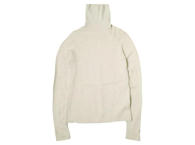 Autre Marque Loeff Dry Wool Turtleneck Knit White Cream  ref.2547379