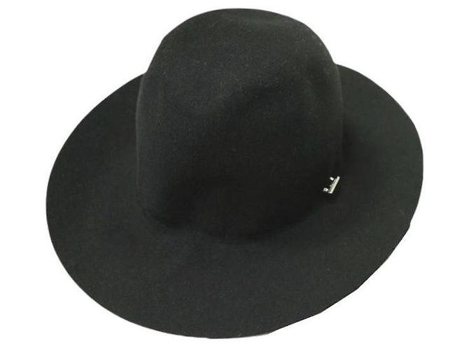 Autre Marque maniera FOLDABLE FELT SOFT HAT Wool Hat Black