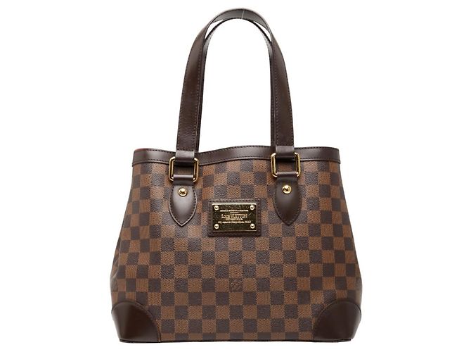 Bolsa Tote Hampstead PM Damier Louis Vuitton Marrom Damier ebene
