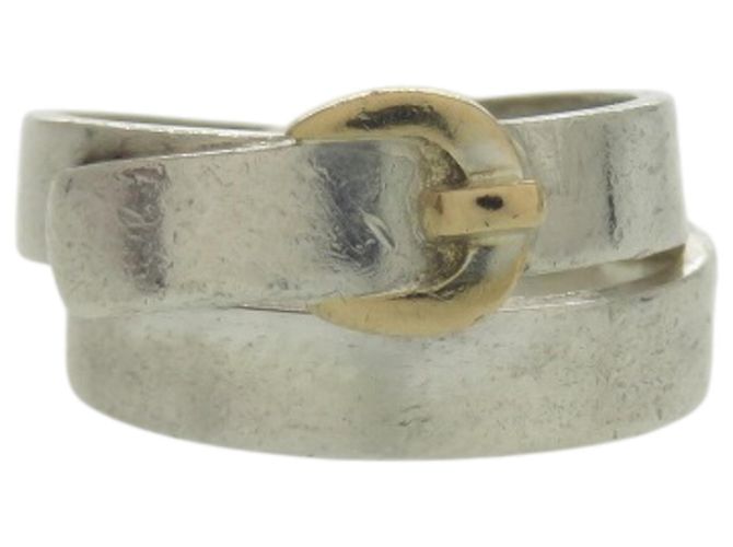 Hermès Double True Ring Silber Golden 