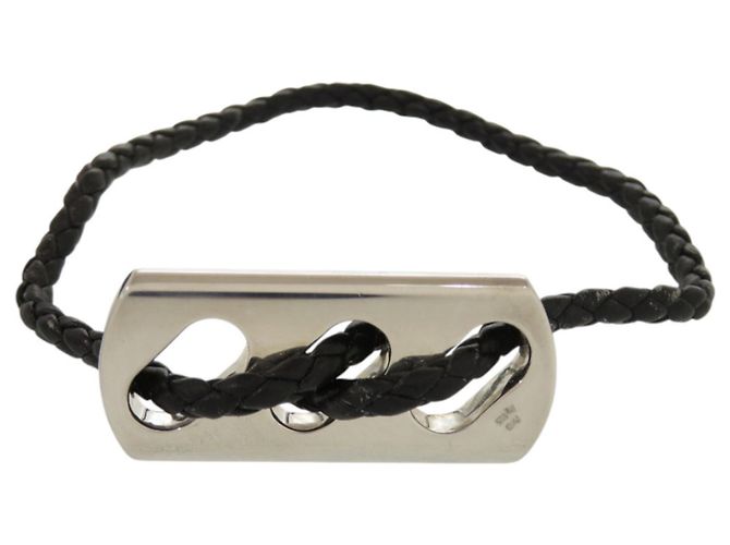 Bracciale charm Hermès nero e argento 