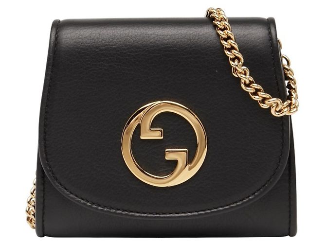 Gucci Interlocking G Blondie Medium Chain Wallet Shoulder Bag