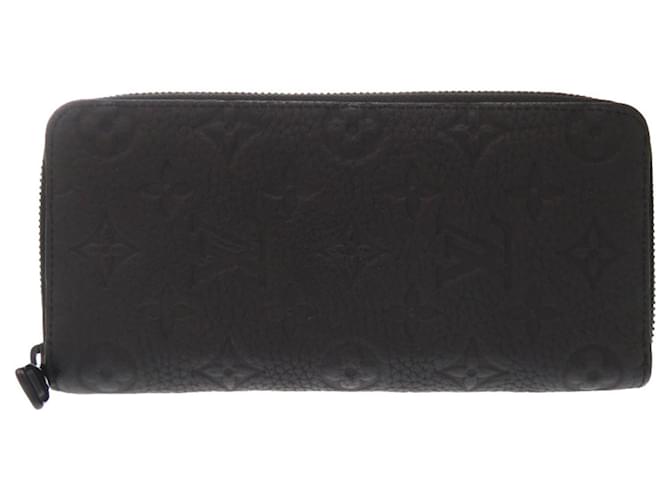 Louis Vuitton Zippy Wallet in Black Noir Leather Patent leather  ref.2547652