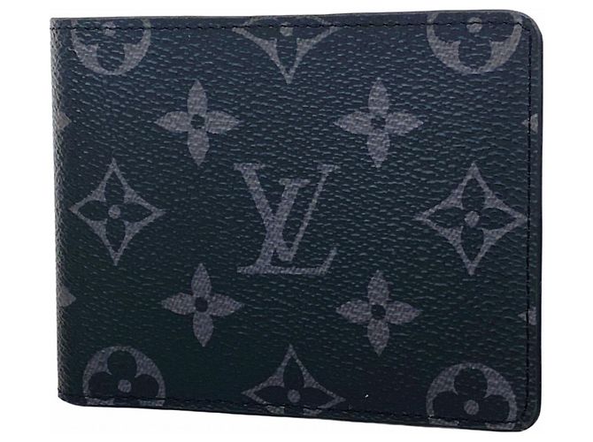 Louis Vuitton Monogram Eclipse Slender Wallet Black