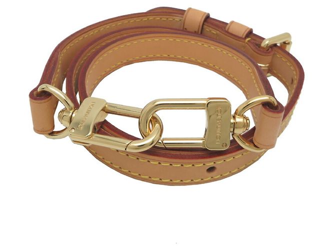 Louis Vuitton Beige Leather Strap