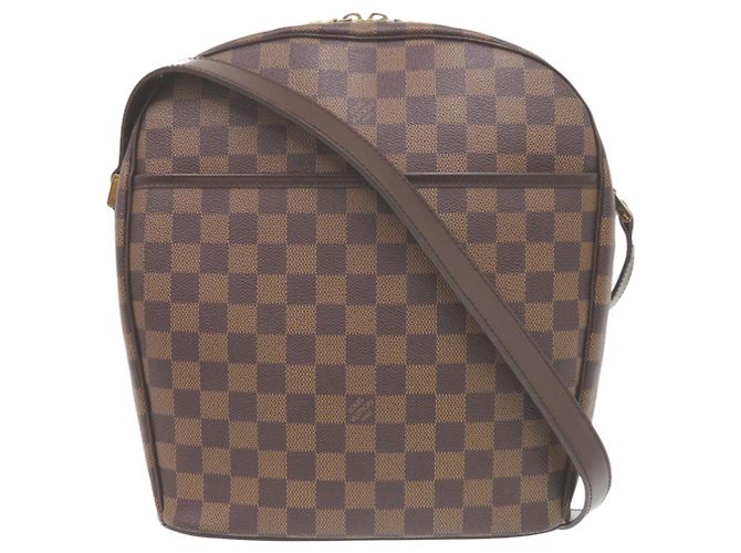 Bolsa de Ombro Damier Ipanema GM Louis Vuitton Marrom Damier ebene