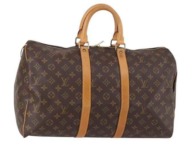 Louis Vuitton Keepall Monogram Canvas 45 Marrone