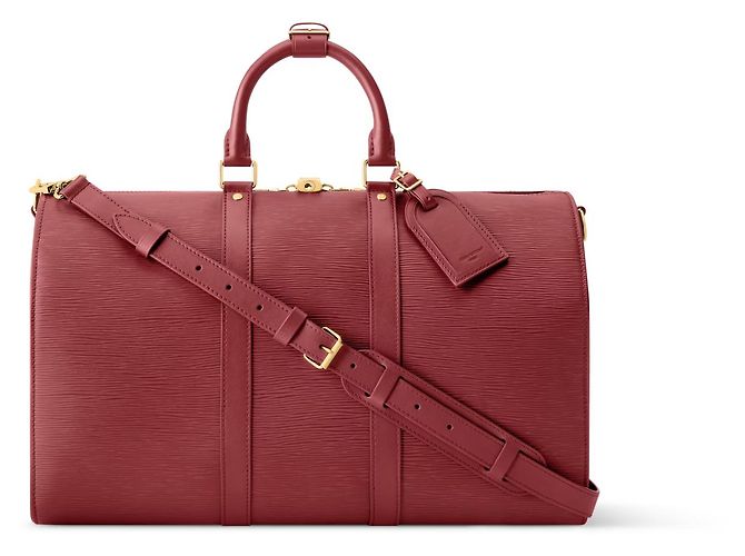 Louis Vuitton LV Keepall Bandoulière 45 em epi Vermelho