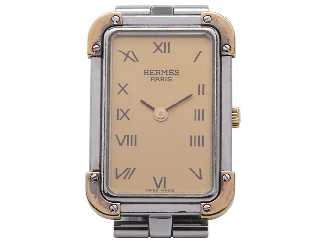Relógio Hermès Cloiseur CR1.220 Prata Dourado