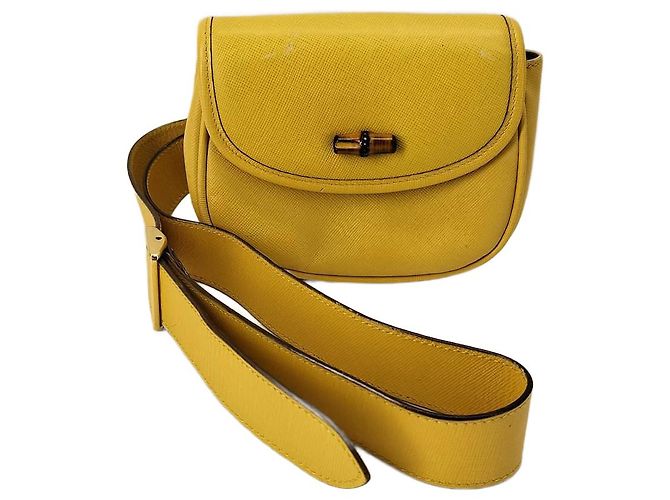 Cinto Gucci Bamboo 1947 em couro Mini