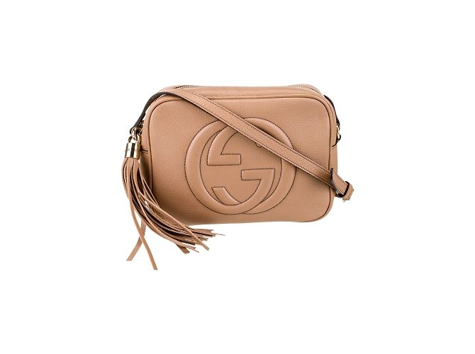 Gucci Soho Disco Leather Small Camelo
