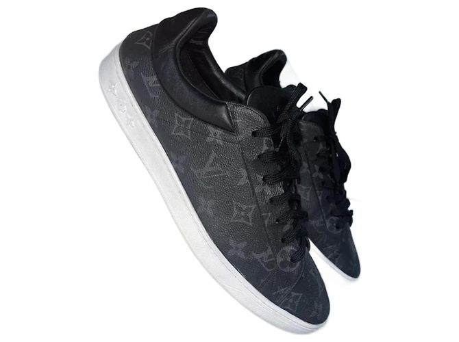 Baskets Louis Vuitton Luxemburg Noir Daim