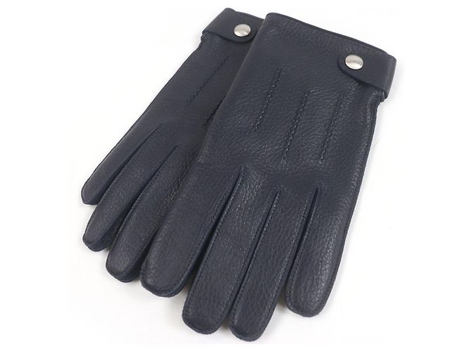 Herrenhandschuhe aus Hirschleder von Hermès Blau