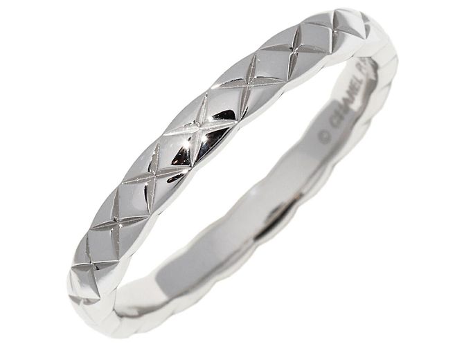 Chanel Coco Crush Pt950 Ring Size 16 Silvery Metallic