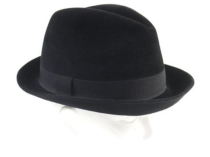 Hermès Hermes Wool Fedora Hat Black