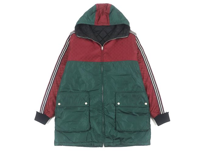 Gucci Mountain Nylon Hoodie Grün