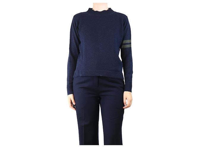 Autre Marque Marineblauer Rollkragenpullover - Größe S 