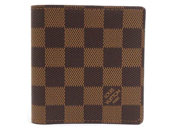 Portefeuille bi-fold en toile Damier Ebene de Louis Vuitton Damier ebène