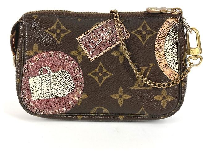 Mini Pochette Accessoires Monogram Louis Vuitton Marron Monogramme
