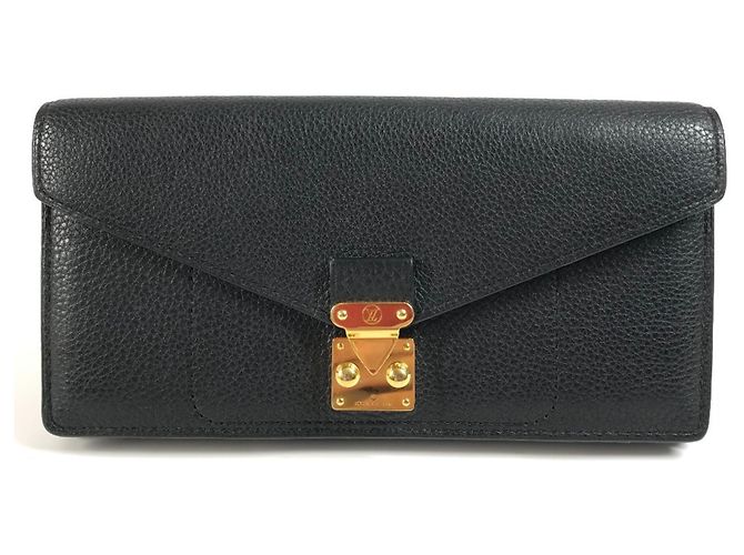 Cartera Larga Louis Vuitton en Cuero Negro