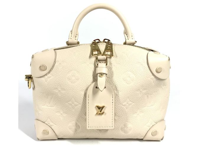 Bolsa Box Souple Petite Malle Monogram Empreinte Louis Vuitton Branco