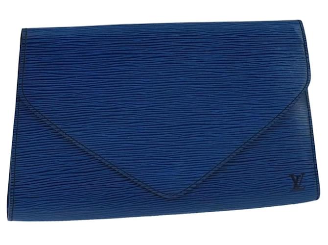 Louis Vuitton Art Deco Clutch Epi Leather Blue  ref.2550767