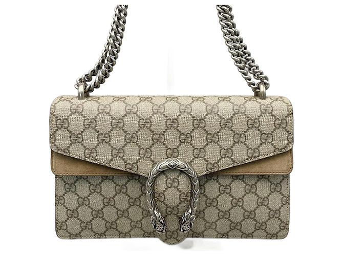 Gucci Dionysus Top Handle Chain GG Coated Canvas medium Bege