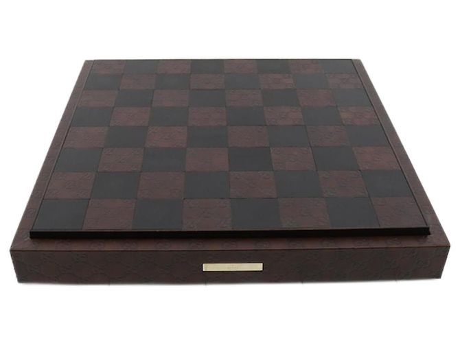 Gucci Chessboard Canvas Brown
