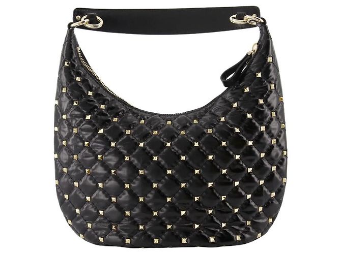 Valentino Garavani Rockstud Zip Camubutterfly Printed Nylon Large Nero