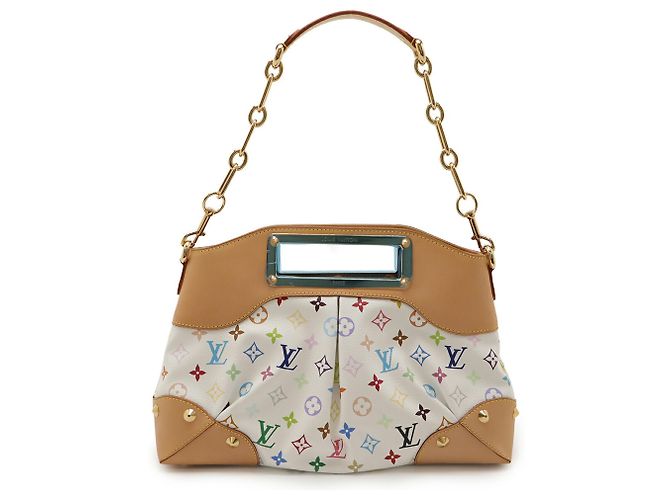 Louis Vuitton Monogram Multicolore Judy MM Handbag White Multiple colors