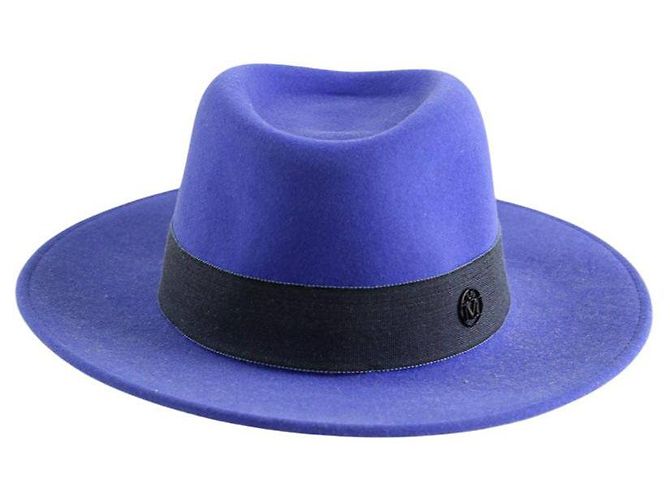 Maison Michel Blue wool hat