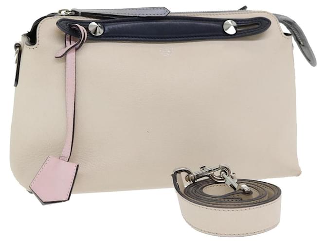 Fendi By The Way Satchel Leather Medium Beige  ref.2551250