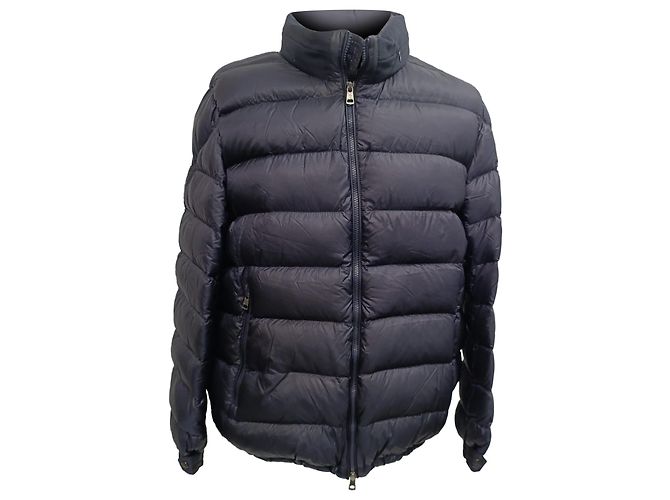 Moncler Rodez gesteppte Daunenjacke aus marineblauem Polyamid