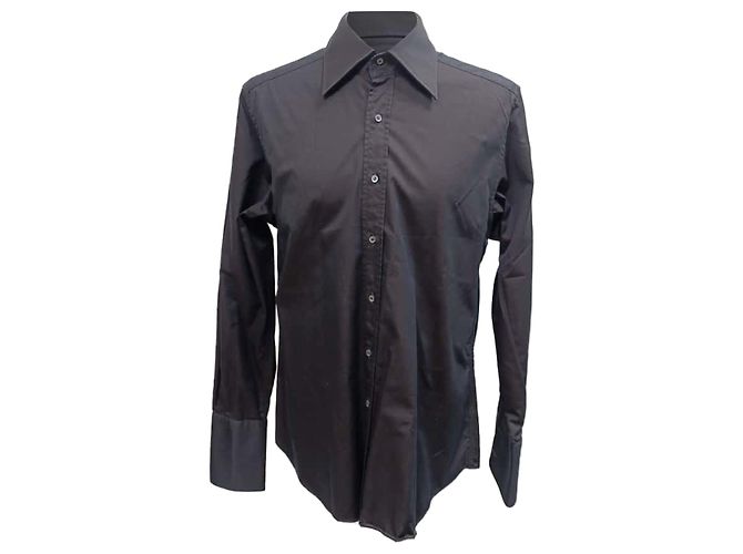 Camicia button-down Gucci in cotone nero 