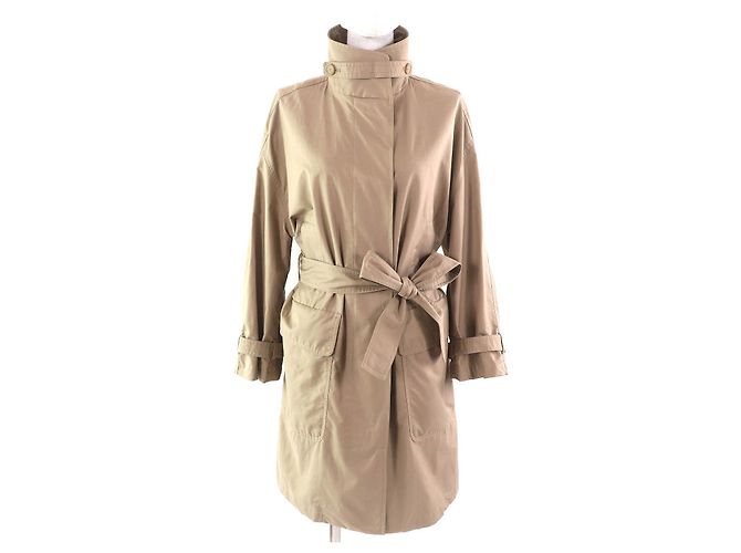 Abrigo de algodón The Cube de Max Mara Beige 