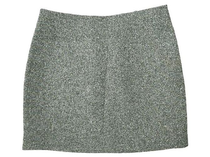 Autre Marque Falda Mini Bonding T de ALEXANDER WANG Negro Blanco