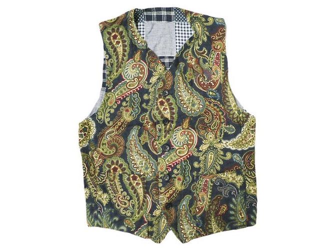 Autre Marque Chaleco reversible FWK de ENGINEERED GARMENTS Chaleco de algodón Azul Azul marino