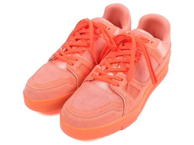 Tênis Monogram LV Trainer da Louis Vuitton Laranja