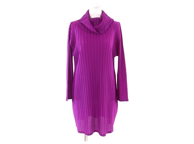 Issey Miyake PLEATS PLEASE Macacão Plissado Roxo