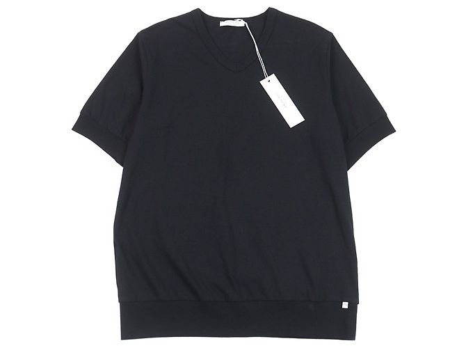 Autre Marque ANTICIPO INZOLIA Logo tag Cotton T-shirt Black