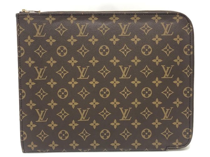 Louis Vuitton Poche Document Second Tasche Braun