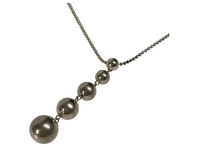 Tiffany & Co Collar de 5 Bolas Tiffany Hardware Plata